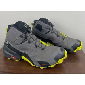 Salomon Cross Hike Mid Gore-Tex Grey Black Men’s 12 Trekking Shoes 411186 Hiking